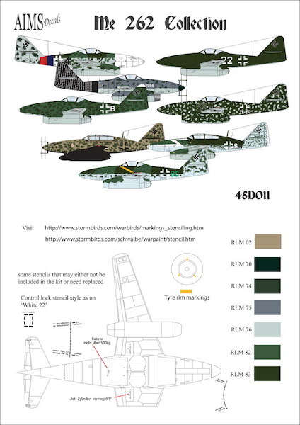 Messerschmitt Me262 Collection  48D011