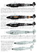 Monotome Me's (BF109, BF110, Me262, Me163) (BACK IN STOCK) 48D013