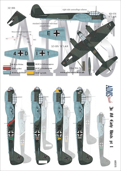 Junkers Ju88 Early birds Part 1 48D015