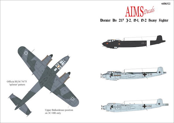 Dornier Do217J-2/N-1/N-2 Heavy Fighters  48D022