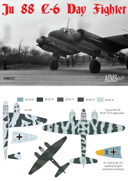 Junkers Ju88C-6 Dayfighter collection  48D023
