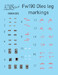 Focke Wulf FW190 Oleo Leg Markings (Plus extra's) AIMS48D035