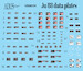Junkers Ju88 Data plates plus extra's AIMS48D036