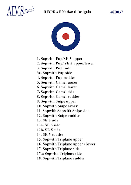 RFC/RAF National insignia 48D037