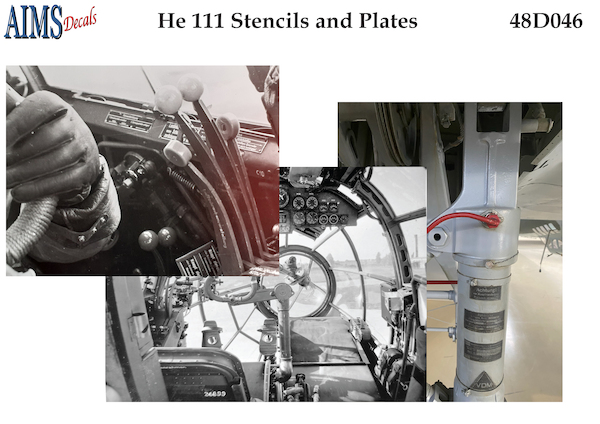 Heinkel He111 Stencils and Data Plates 48D046