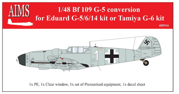 Messerschmitt BF109G-5 Conversion (Eduard G-5/6/14 or Tamiya G6) 48P016