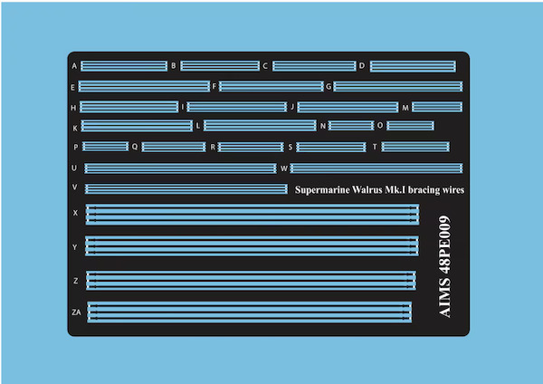 Supermarine Walrus MKI/II Bracing Wires (Airfix)  48PE009