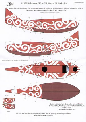 Felixstowe F2A N4512 "sworl" camouflage  72D004