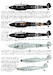 Monotone Me's  (Bf109, Bf110, Me262)  72D024