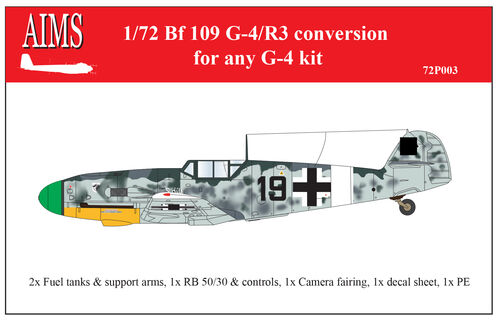 Messerschmitt BF109G-4/R3 Conversion (Any kit)  72P003
