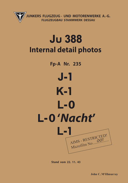 Junkers Ju-388 internal detail Photographs  AIMS001