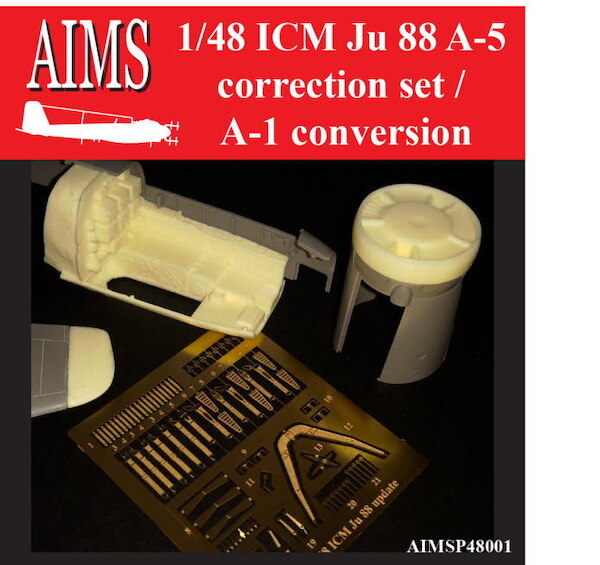 Junkers Ju88A-5a Correction set  and A-1 Conversion (ICM)  48P001