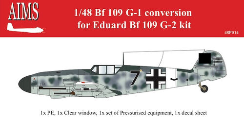 Messerschmitt BF109G-1 conversion (Eduard 109G-2) 48P014