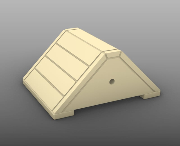 WWII / Post War Royal Navy Shore Based Wheel chocks (4x) 72P017