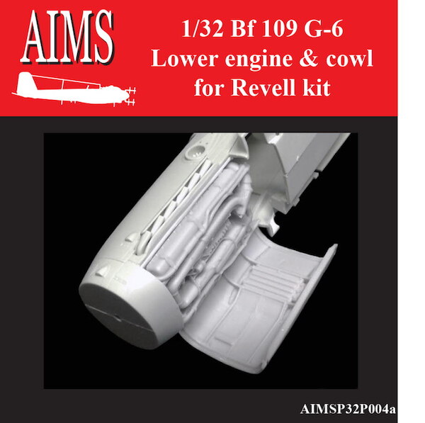 Messerschmitt BF109G-6 Lower engine and cowl (Revell) aimsP32004a