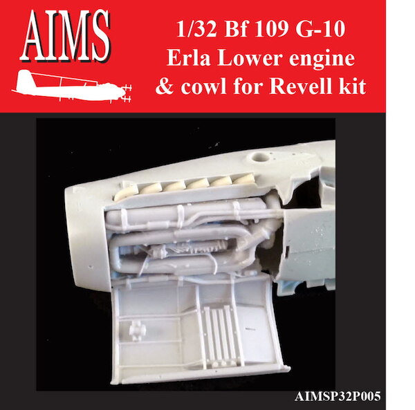 Messerschmitt BF109G-10 Erla Lower engine and cowl (Revell) aimsP32005