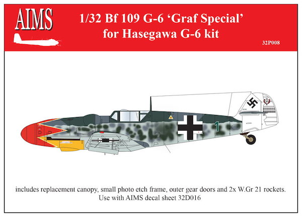 Messerschmitt BF109G-6 "Graf Special" (Hasegawa) aimsP32008