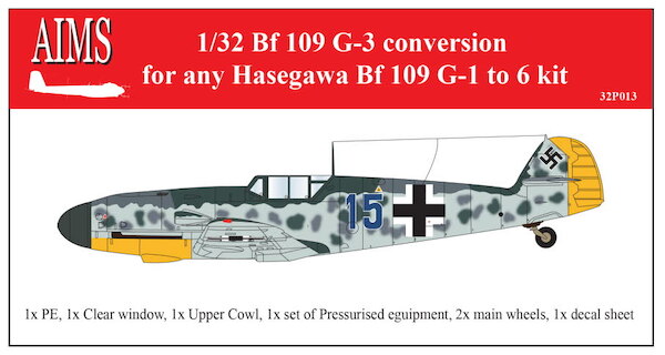 Messerschmitt BF109G-3  (Hasegawa)  aimsP32013