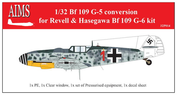 Messerschmitt BF109G-5  (Hasegawa, Revell)  aimsP32014