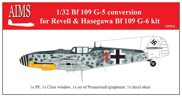 Messerschmitt BF109G-5 (Hasegawa, Revell) aimsP32014