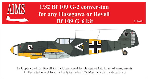 Messerschmitt BF109G-2  (Hasegawa, Revell)  aimsP32015