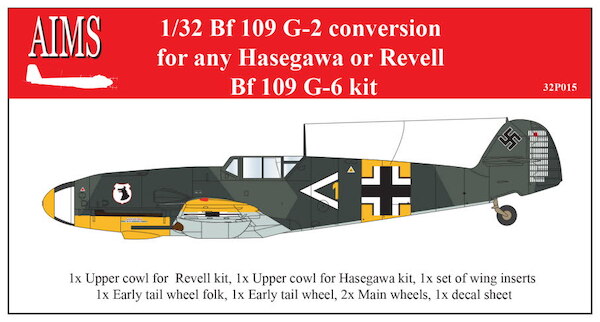 Messerschmitt BF109G-2 (Hasegawa, Revell) aimsP32015