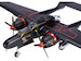 P61B Black Widow USAAF, "Times a Wastin' 418th Night Fighter Squadron" United States Army Air Forces