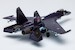 Sukhoi SU-35 heavy fighter jet Purple scheme Russian Air Force  AF1-0116B