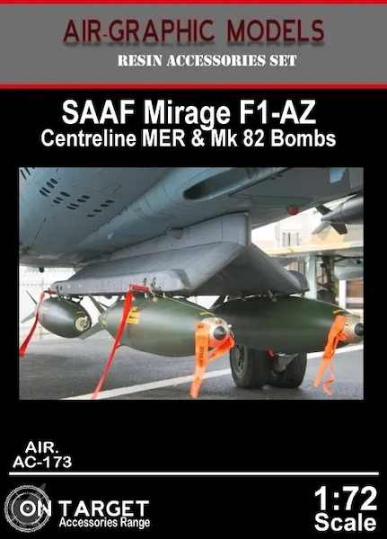 Mirage F1AZ Centerline MER with 4 MK82 Bombs  AIR.AC-173