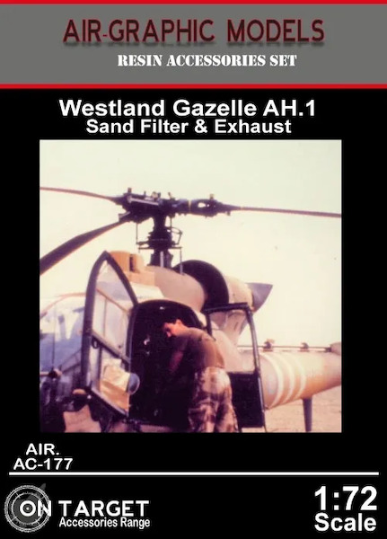 Westland Gazelle AH1 sandfilter and exhaust for operation Granby (Airfix/Heller)  AIR.AC-177