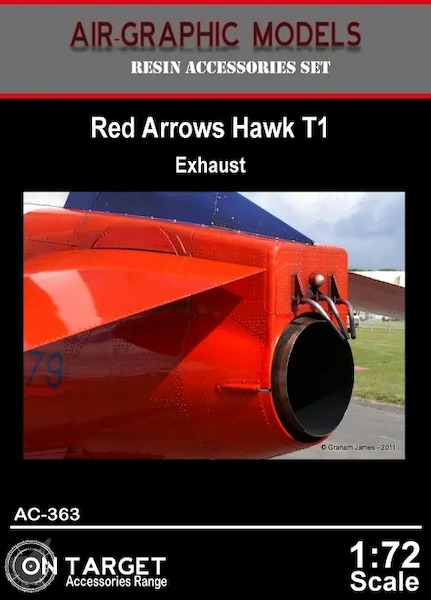 BAe HAwk T1 Red Arrows Exhaust and smoke pipe (Airfix)  AIR.AC-363