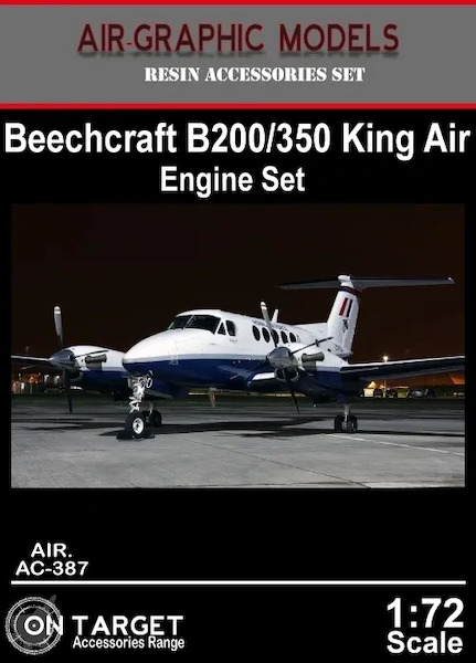 Beechcraft B200/B350 King Air Engine Set (A&A Models, Sova M/Modelsvit, etc)  AIR.AC-387