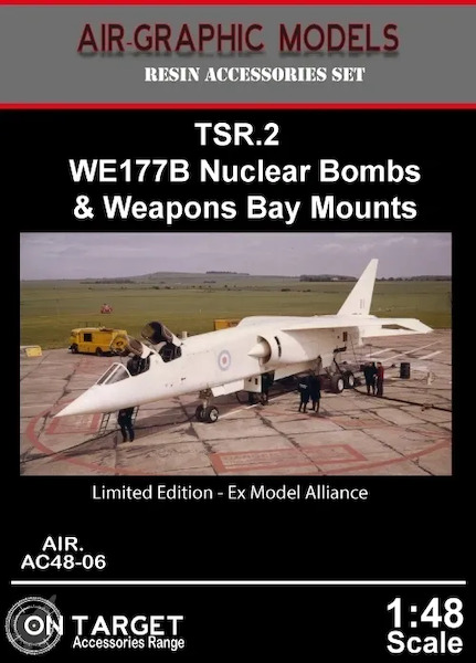 TSR2 Weapon Bay mounts & 2 WE177B Nuclear Bombs (Airfix) AIR.AC4806