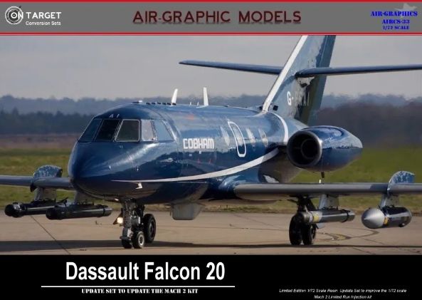 Dassault Falcon 20 front fuselage and cockpit (Mach 2)  Air.CS-33