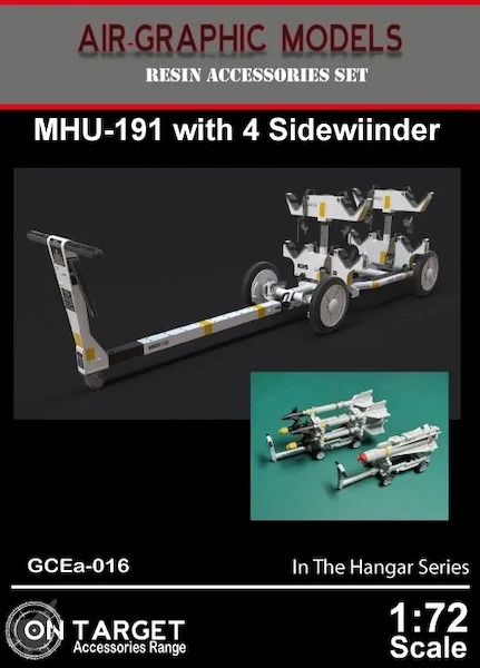 MHU-191 Weapons Trolley with 4 Sidewinder missiles  AIR.GSEa-0116