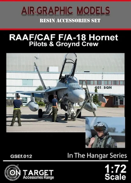 RCAF/CAF Modern Ground crew and Pilots for F/A18 Hornet ( 5 figures)  AIR.GSEf-72012