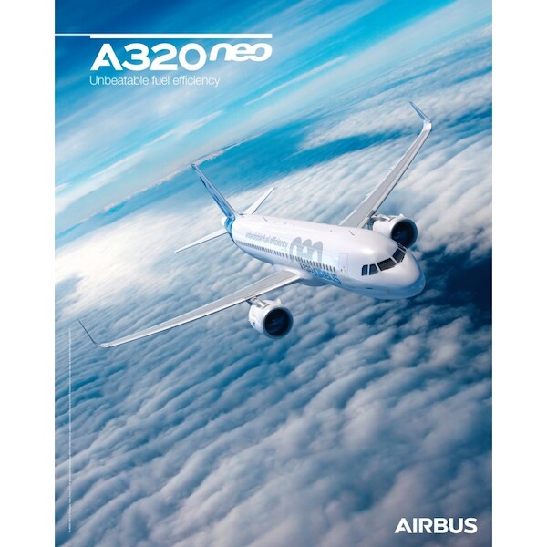 A320neo poster sky view A320 NEO SKY