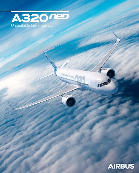 A320neo poster sky view A320NEO SKY
