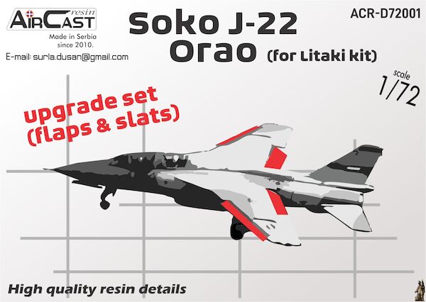 Soko J22 Orao flaps and slats (Litaki) ACR-D72001
