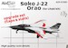 Soko J22 Orao flaps and slats (Litaki) ACR-D72001