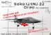Soko J22 Orao Recce pod and air intakes  (Litaki) ACR-D72002
