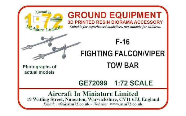 F16 Fighting Falcon Tow Bars (2x)  GE72099