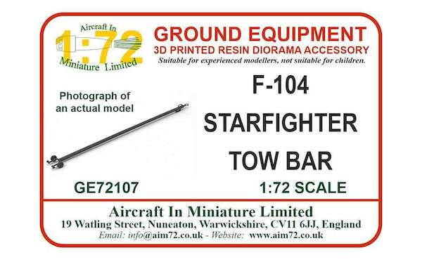 F104 Starfighter Tow Bar  GE72107