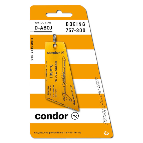 Keychain made of: Boeing B757 Condor D-ABOJ  D-ABOJ