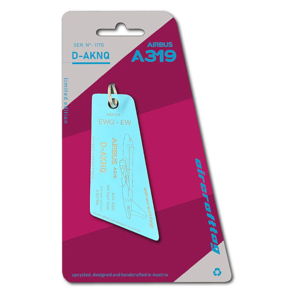 Keychain made of: Airbus A319 Eurowings D-AKNQ  D-AKNQ