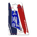Keychain made of: AIRBUS A318 - Air France - F-GUGJ Blue 