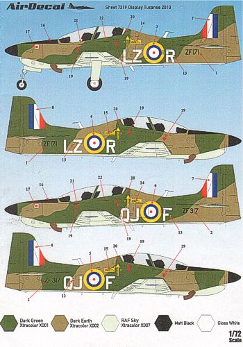 RAF Display Tucanos 2010 (REISSUE)  ADTS7219