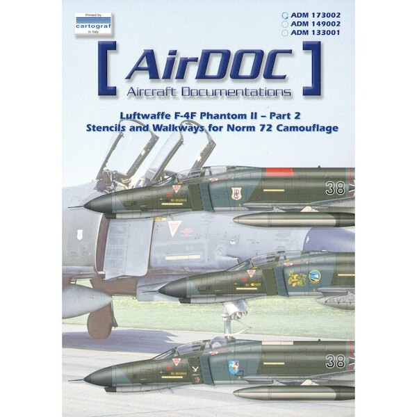 Luftwaffe F4E Phantom stencils and walkways for Norm 72 camouflage ADM149002