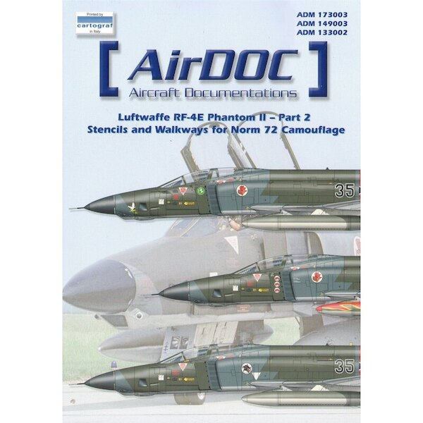 Luftwaffe RF4E stencils and walkways for Norm 72 camouflage ADM149003