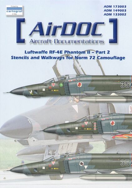 Luftwaffe RF4E Phantom Part 2; stencils and walkways for Norm 72 camouflage ADM173003